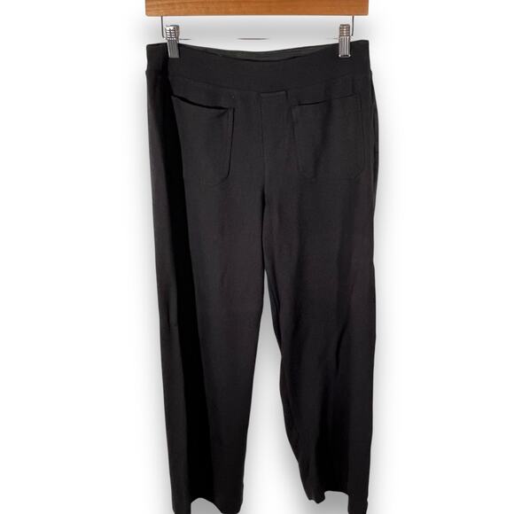 Belle by Kim Gravel Black Ankle Pants Workwear Minimalist Pull On Size 10 New - Picture 3 of 9